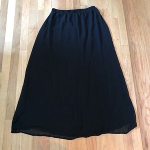 Forever 21 long black skirt
